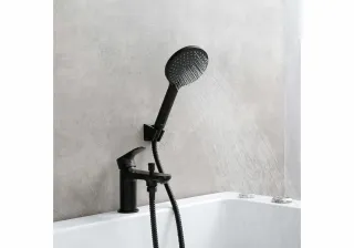 Смеситель на борт ванны Aquatek Альфа AQ1944MB чёрный матовый